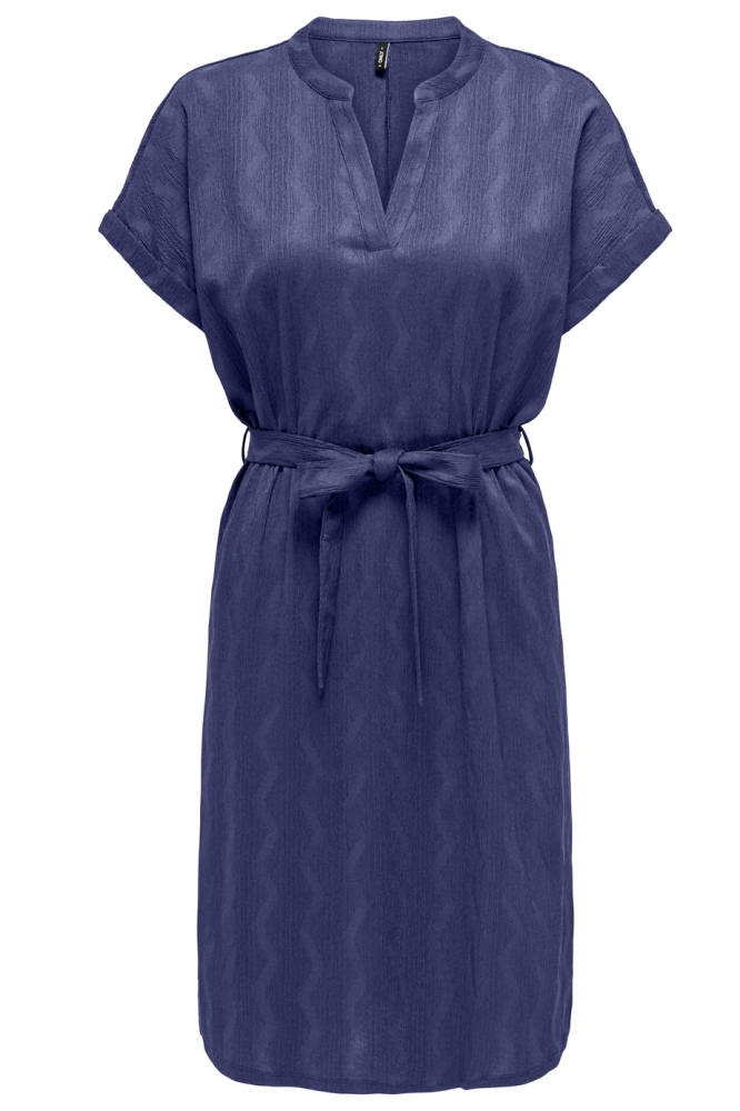 ONLDIA S/S V-NECK DRESS CS JRS 15333482 SKIPPER BLUE